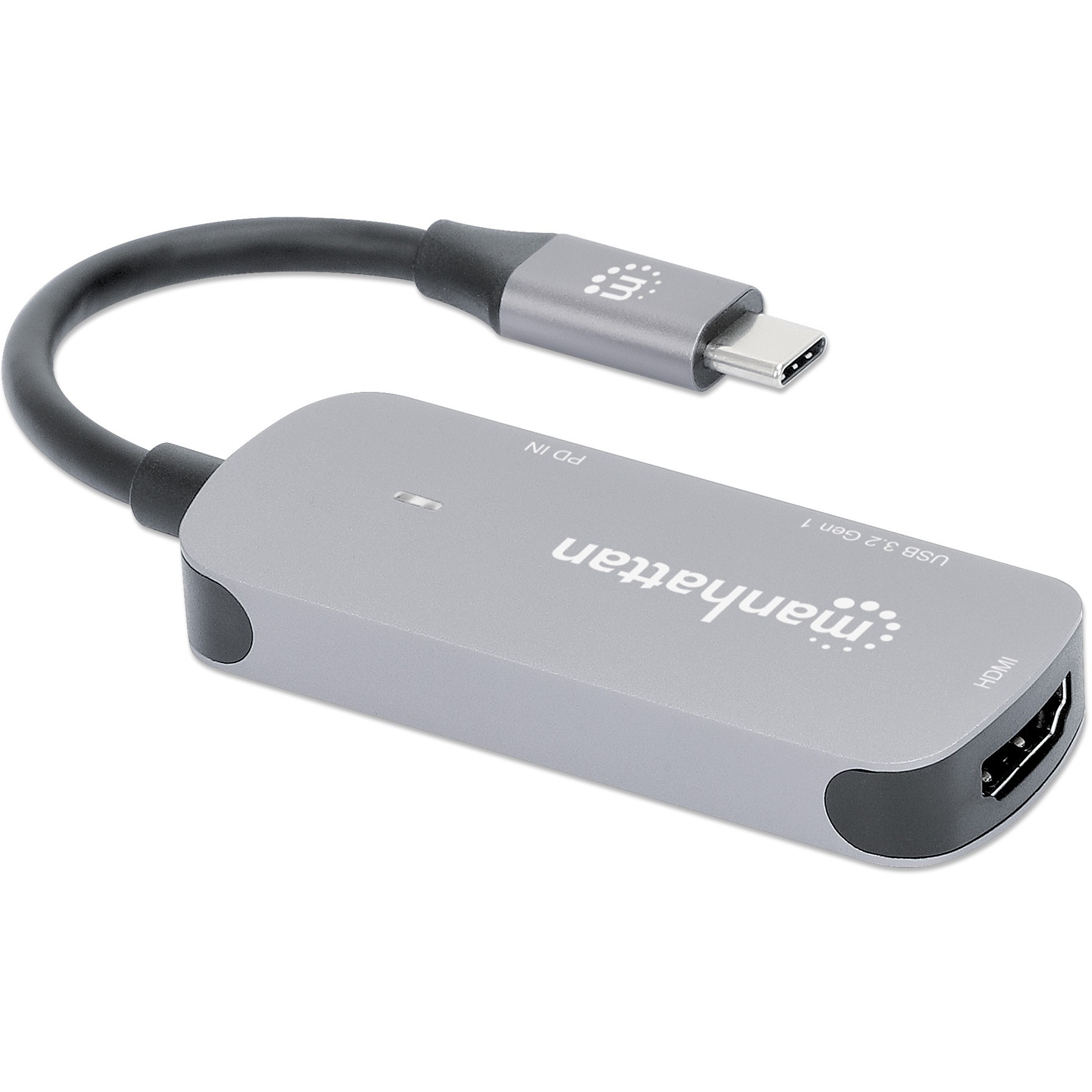 MANHATTAN 3-in-1 Dock USB-A/USB-C PD 4K60 HDMI USB USB-C PD