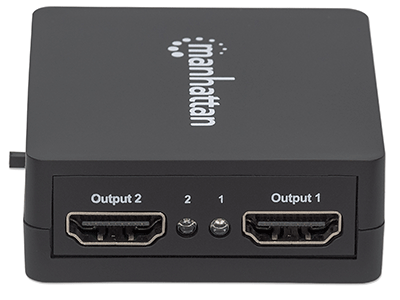 MANHATTAN 1080p 2-Port HDMI-Splitter Strom über USB schwarz
