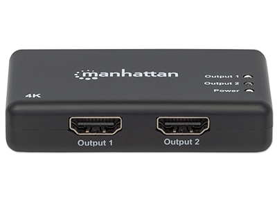 MANHATTAN 4K 2-Port HDMI-Splitter 4K@30Hz Netzteil schwarz