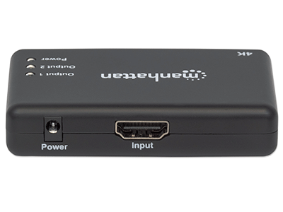 MANHATTAN 4K 2-Port HDMI-Splitter 4K@30Hz Netzteil schwarz