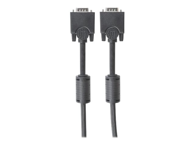 MANHATTAN SVGA Kabel HD15 St/St  3.0m  Ferritkern   schwarz