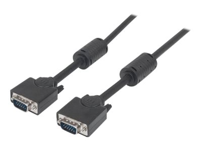 MANHATTAN SVGA Kabel HD15 St/St  3.0m  Ferritkern   schwarz