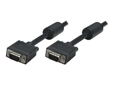 MANHATTAN SVGA Kabel HD15 St/St  1.8m  Ferritkern   schwarz