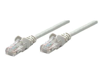 INTELLINET Patchkabel RJ45 U/UTP Cat5e 1.0m Hebelschutz grau