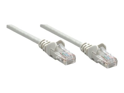 INTELLINET Patchkabel RJ45 U/UTP Cat5e 2.0m Hebelschutz grau