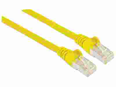 INTELLINET Patchkabel RJ45 SF/UTP Cat5e  2m Hebelschutz gelb