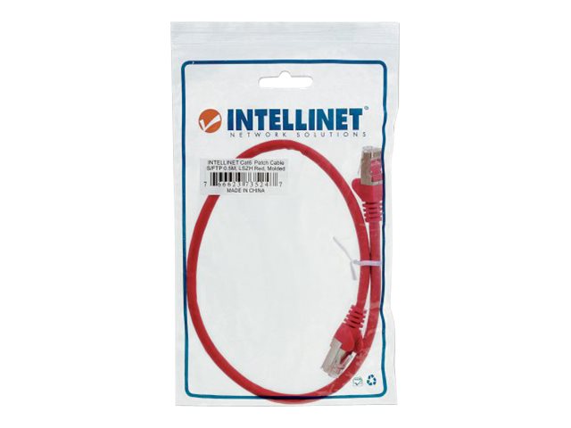 INTELLINET Patchkabel RJ45 SF/UTP Cat5e  5m Hebelschutz rot