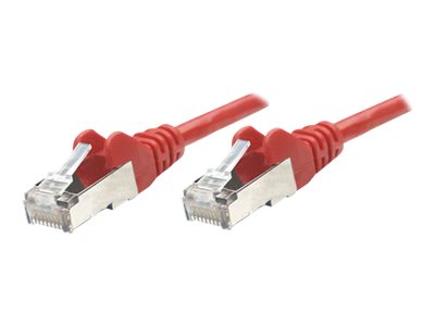 INTELLINET Patchkabel RJ45 SF/UTP Cat5e 7.5m Hebelschutz rot