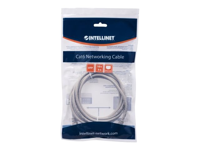 INT Netzwerkkabel Cat6 U/UTP 5,0m grau