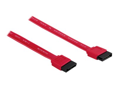 MANHATTAN SATA-Kabel St/St  geschirmt 0.5m              rot