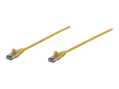 INTELLINET Patchkabel RJ45 U/UTP Cat6 0.50m Hebelschutz gelb