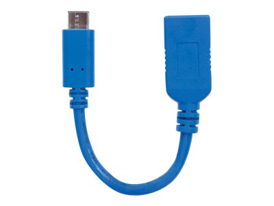 MANHATTAN USB Kabel 3.1 C -> A St/Bu  0.15m blau