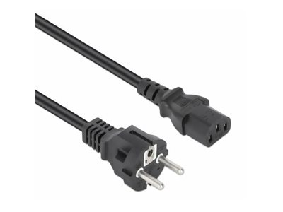 Manhattan Stromkabel C13 auf Schutzkontakt 1m schwarz