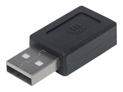 MANHATTAN USB 2.0 Typ C Adapter Typ C-Buchse auf A-Stecker