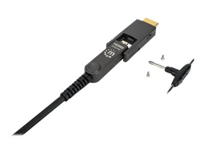 MH HDMI LWL St-St/MicroHDMI St 4K60 50m
