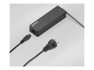 Manhattan Stromkabel C5 auf Schutzkontakt 3m schwarz