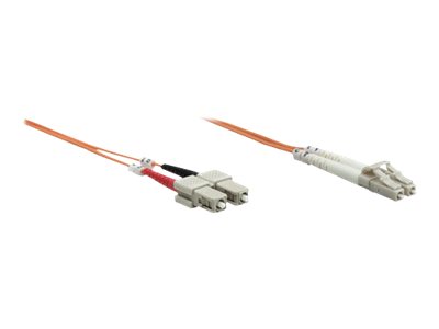 INTELLINET LWL Anschlusskabel LC/SC 1m  Multimode OM2 orange