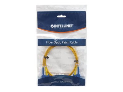 INTELLINET LWL Anschlusskabel SC/SC  1m Singlemode OS2 gelb