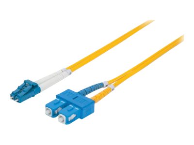 INTELLINET LWL Anschlusskabel LC/SC  2m Singlemode OS2 gelb