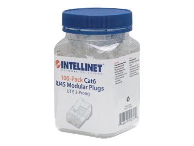 INTELLINET Modularstecker RJ45 Cat6  UTP 100er Pack