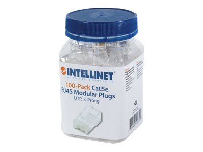 INTELLINET Modularstecker RJ45 Cat5e UTP 100er Pack