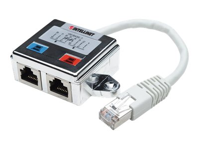 INTELLINET Verteiler RJ45 2-Port FTP                 silber