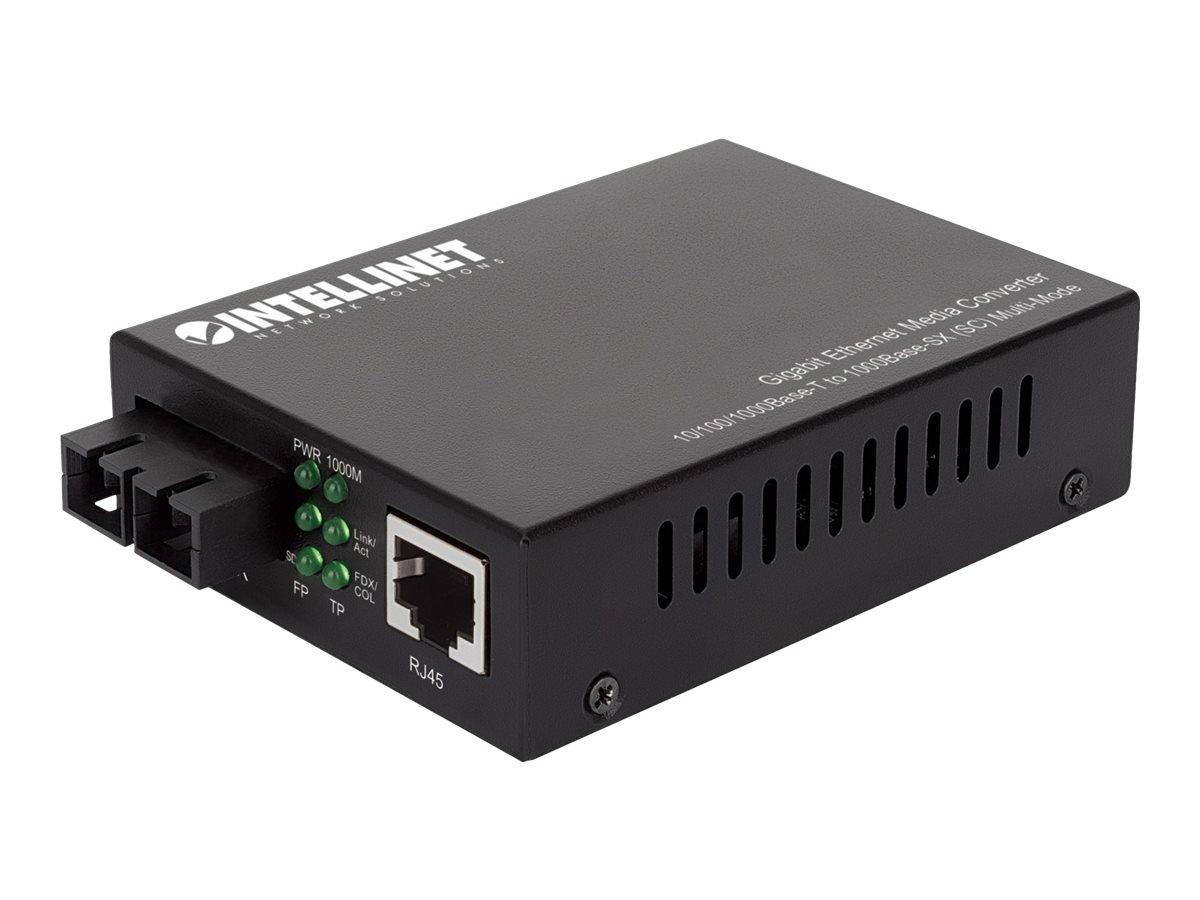 INT Gigabit Medienkonverter SC 550m Auto