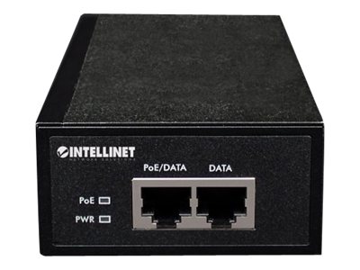 INTELLINET PoE+ Injektor 1-Port Gigabit 30W  schwarz