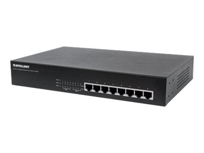 INTELLINET Switch  8x GE Desktop PoE+