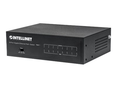 INTELLINET 8-Port PoE+ Gigabit Switch