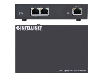 INT 2Port Gig PoE-Extender bis 2x30W Out
