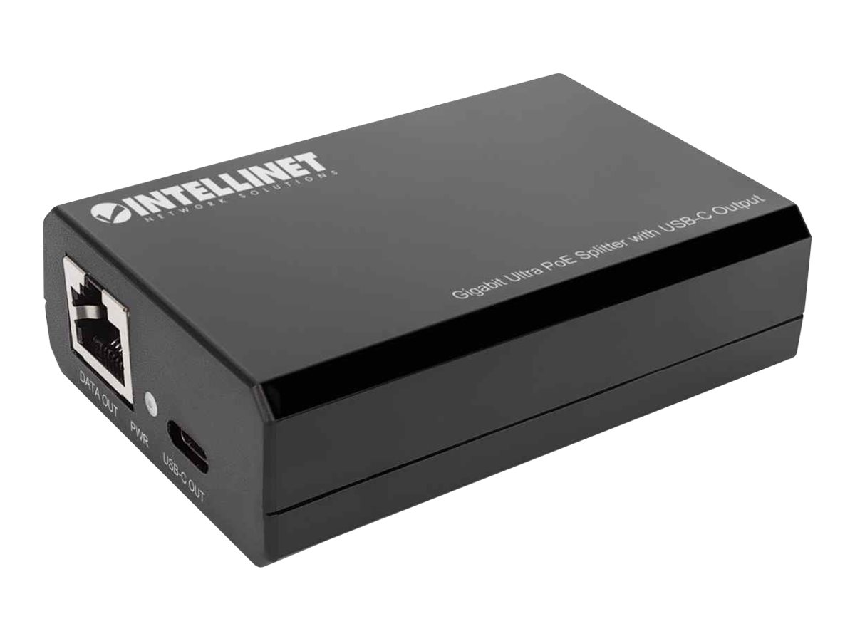 INTELLINET Gigabit Ultra PoE-Splitter mit USB-C-Ausgang 45W