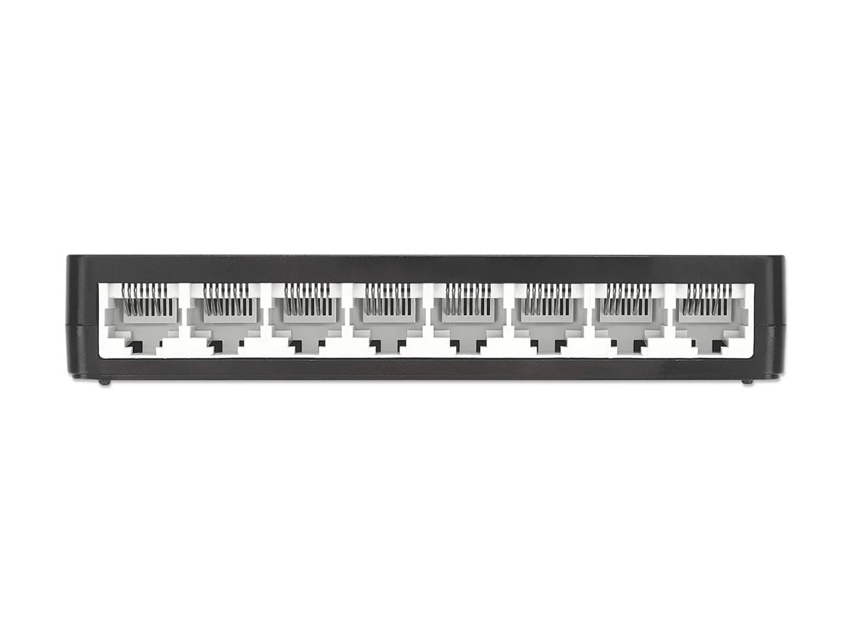 INTELLINET Desktop 8-Port Fast Ethernet Switch schwarz
