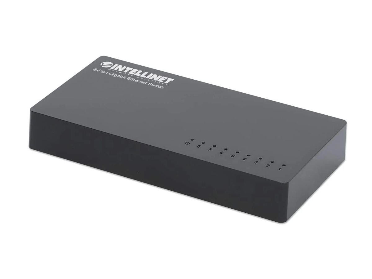 INTELLINET Desktop 8-Port Gigabit Ethernet Switch schwarz