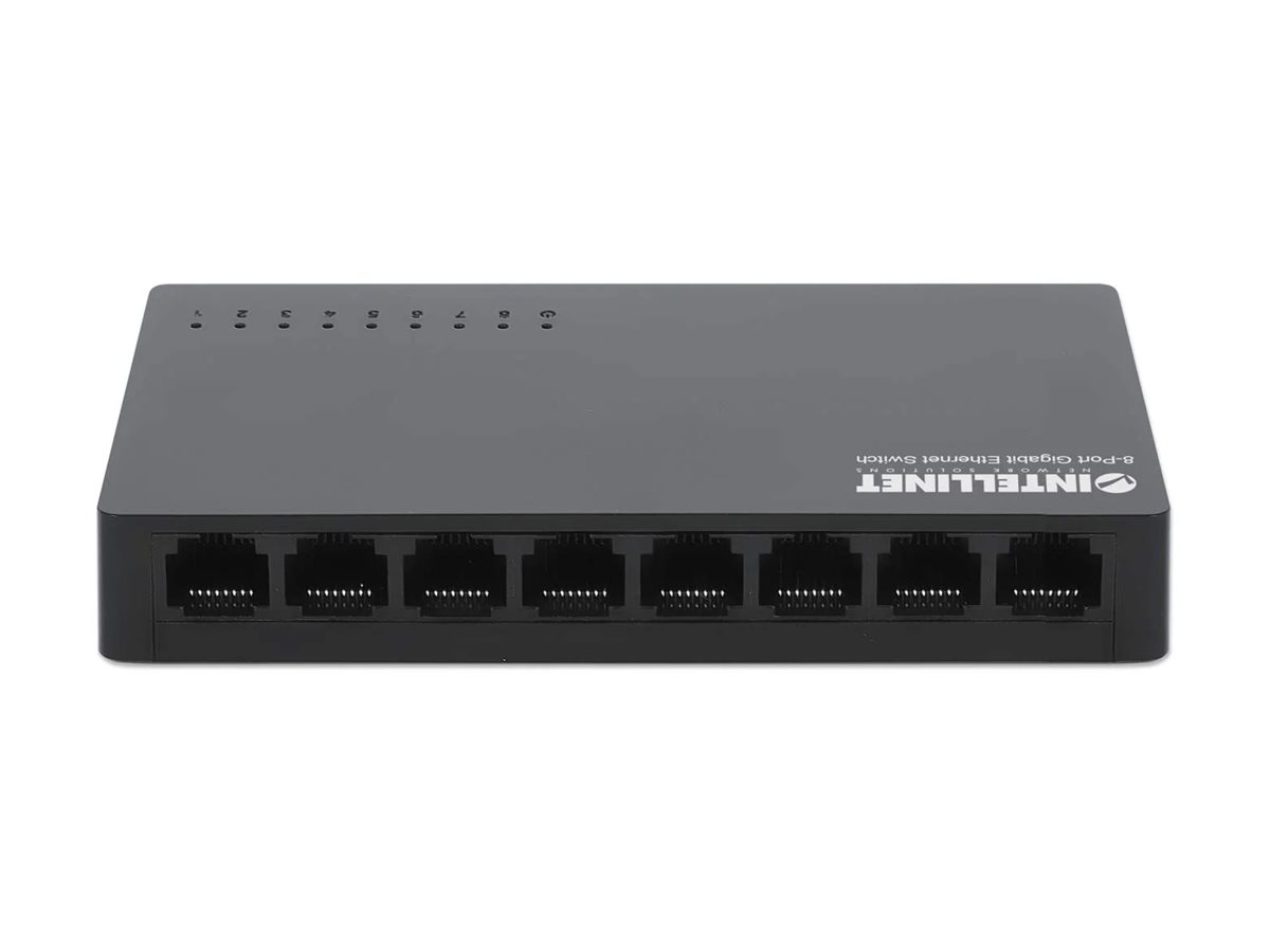 INTELLINET Desktop 8-Port Gigabit Ethernet Switch schwarz