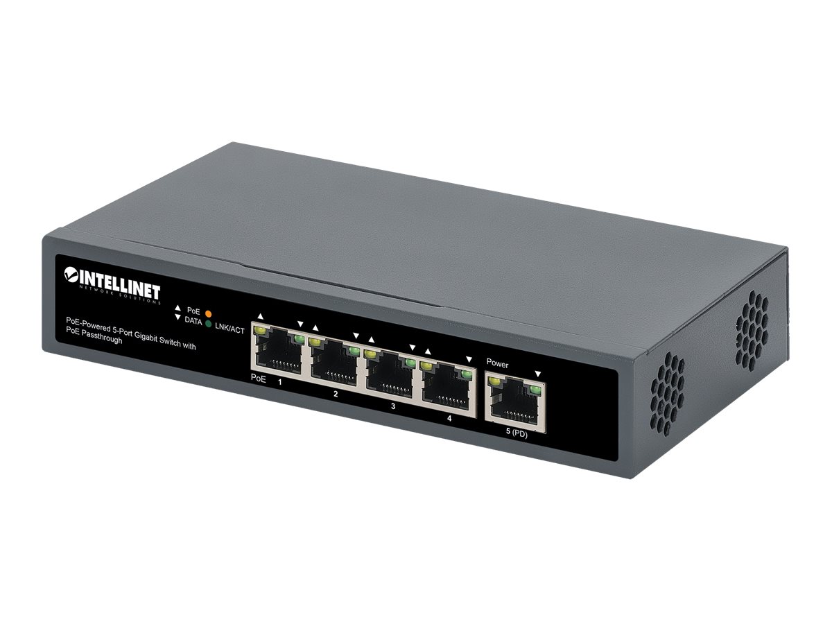 INT Gigabit PoE+ Switch 4x POE+ 1x POE++