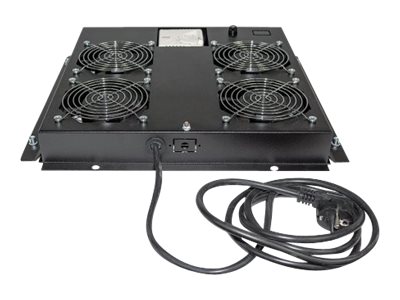 INTELLINET Dachlüftereinheit für NW-Schränke 4 Lüfter Thermo