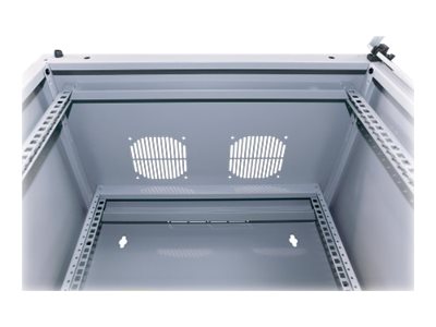 INTELLINET Wandverteiler 12HE 540x450mm Schwenkrahmen grau