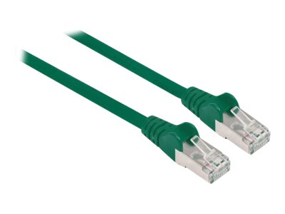 INTELLINET Patchkabel RJ45 S/FTP Cat6 Kupfer LSZH 1,0m grün