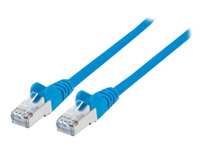 INTELLINET Patchkabel RJ45 S/FTP Cat6 Kupfer LSZH 5,0m blau