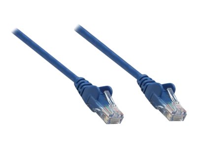 INTELLINET Patchkabel Cat6A CU S/FTP LSZH 0.25m blau