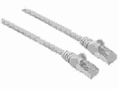 INTELLINET Patchkabel RJ45 S/FTP Cat6 Kupfer LSZH 0,25m grau