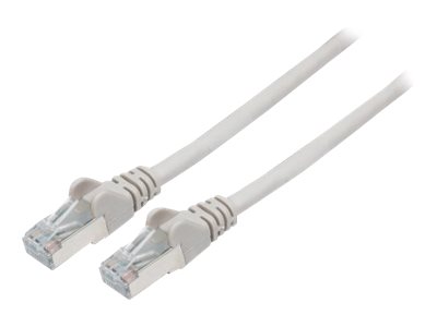 INTELLINET Patchkabel Cat6a-Stecker/Cat7-Rohkabel 0,25m grau