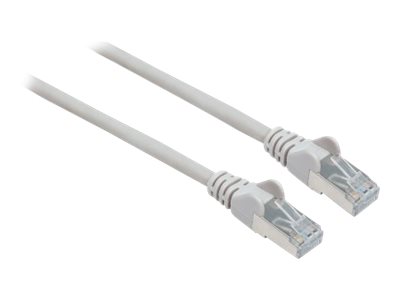 INTELLINET Patchkabel Cat6a-Stecker/Cat7-Rohkabel 0,25m grau