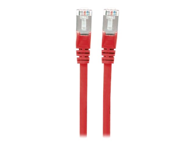 INTELLINET Patchkabel Cat6a-Stecker/Cat7-Rohkabel 0,25m rot