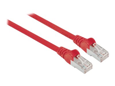 INTELLINET Patchkabel Cat6a-Stecker/Cat7-Rohkabel 0,25m rot