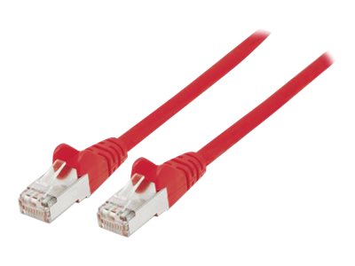 INTELLINET Patchkabel Cat6a-Stecker/Cat7-Rohkabel 0,25m rot