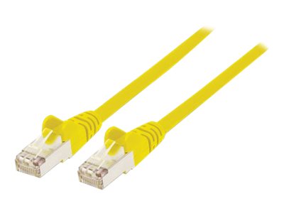 INTELLINET Patchkabel Cat6a-Stecker/Cat7-Rohkabel 0,25m gelb