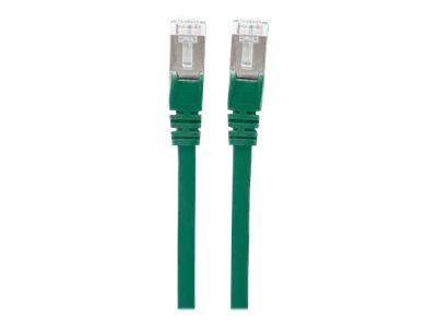 INTELLINET Patchkabel Cat6a-Stecker/Cat7-Rohkabel 0,25m grün
