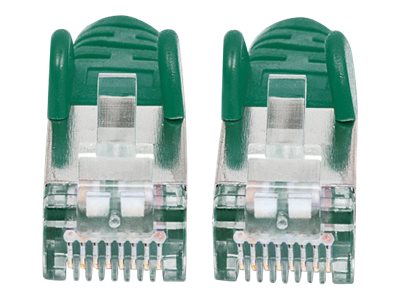INTELLINET Patchkabel Cat6a-Stecker/Cat7-Rohkabel 0,25m grün